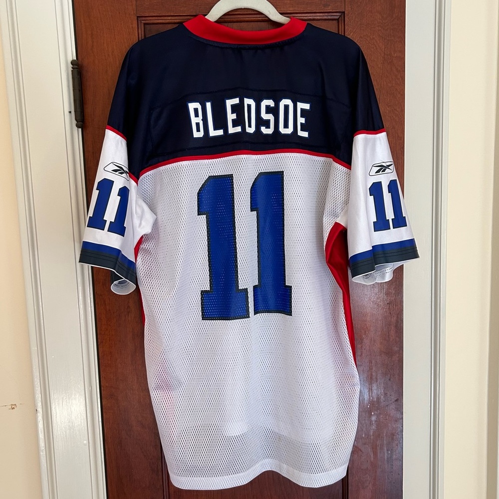 BUFFALO BILLS REEBOK Men's DREW BLEDSOE #11 Fan JERSEY, size L - Picture 1 of 5